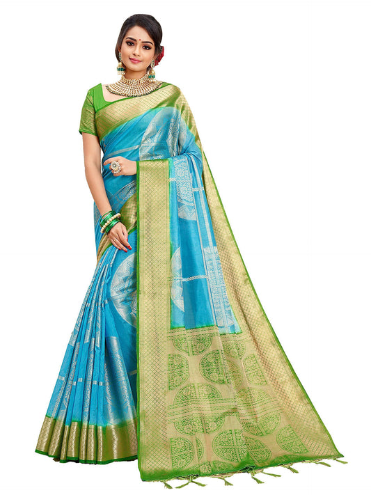 sarees-for-women-banarasi-art-silk-l-tradional-indian-wedding-diwali-gift-sari-with-unstitched-blouse-turquoise