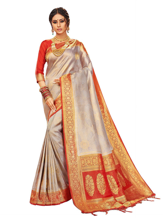 sarees-for-women-linen-banarasi-art-silk-l-indian-rakhi-wedding-diwali-gift-sari-with-unstitched-blouse-gray