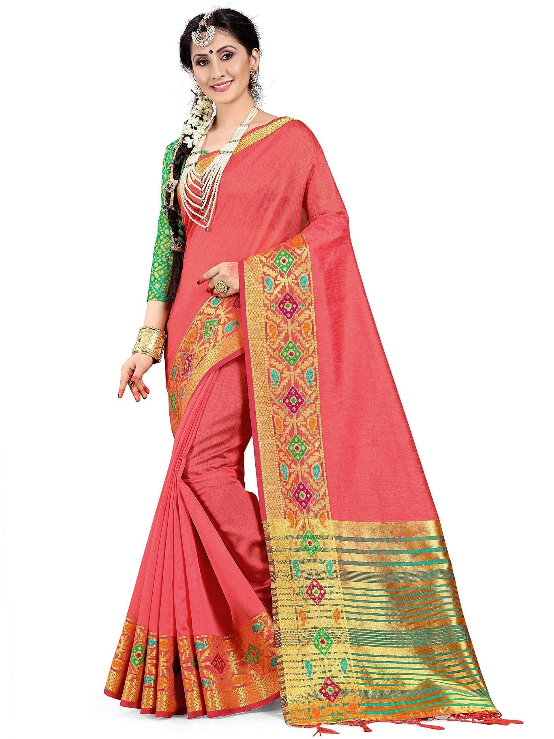 elina-fashion-sarees-women-cotton-silk-woven-saree-l-indian-wedding-gift-sari-unstitched-blouse-5