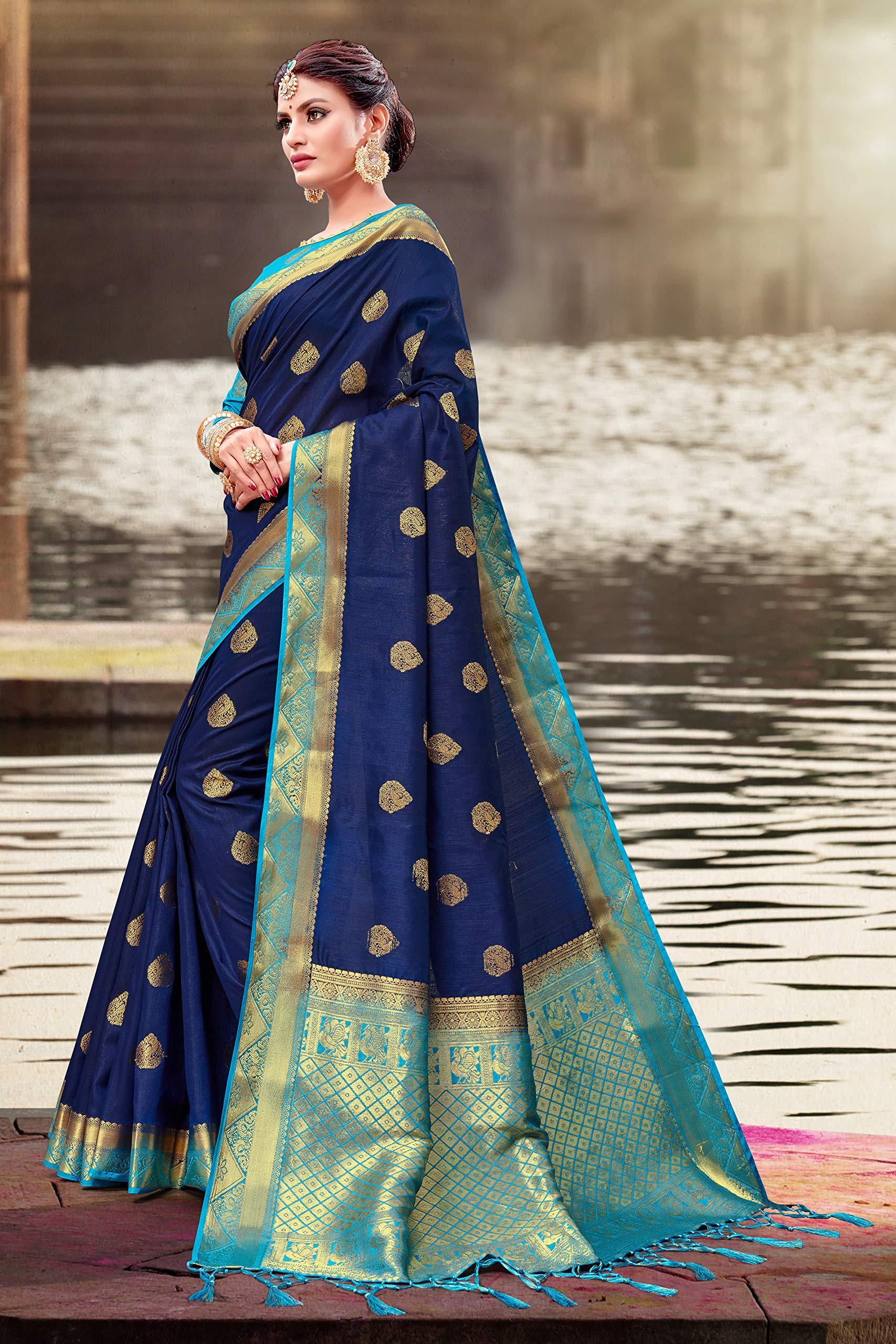 elina-fashion-sarees-for-women-banarasi-art-silk-woven-work-saree-l-indian-wedding-traditional-wear-sari-and-blouse-piece-navy-blue-2