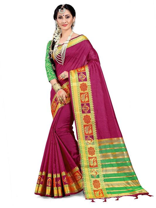 elina-fashion-sarees-women-cotton-silk-woven-saree-l-indian-wedding-gift-sari-un-stitched-blouse-1