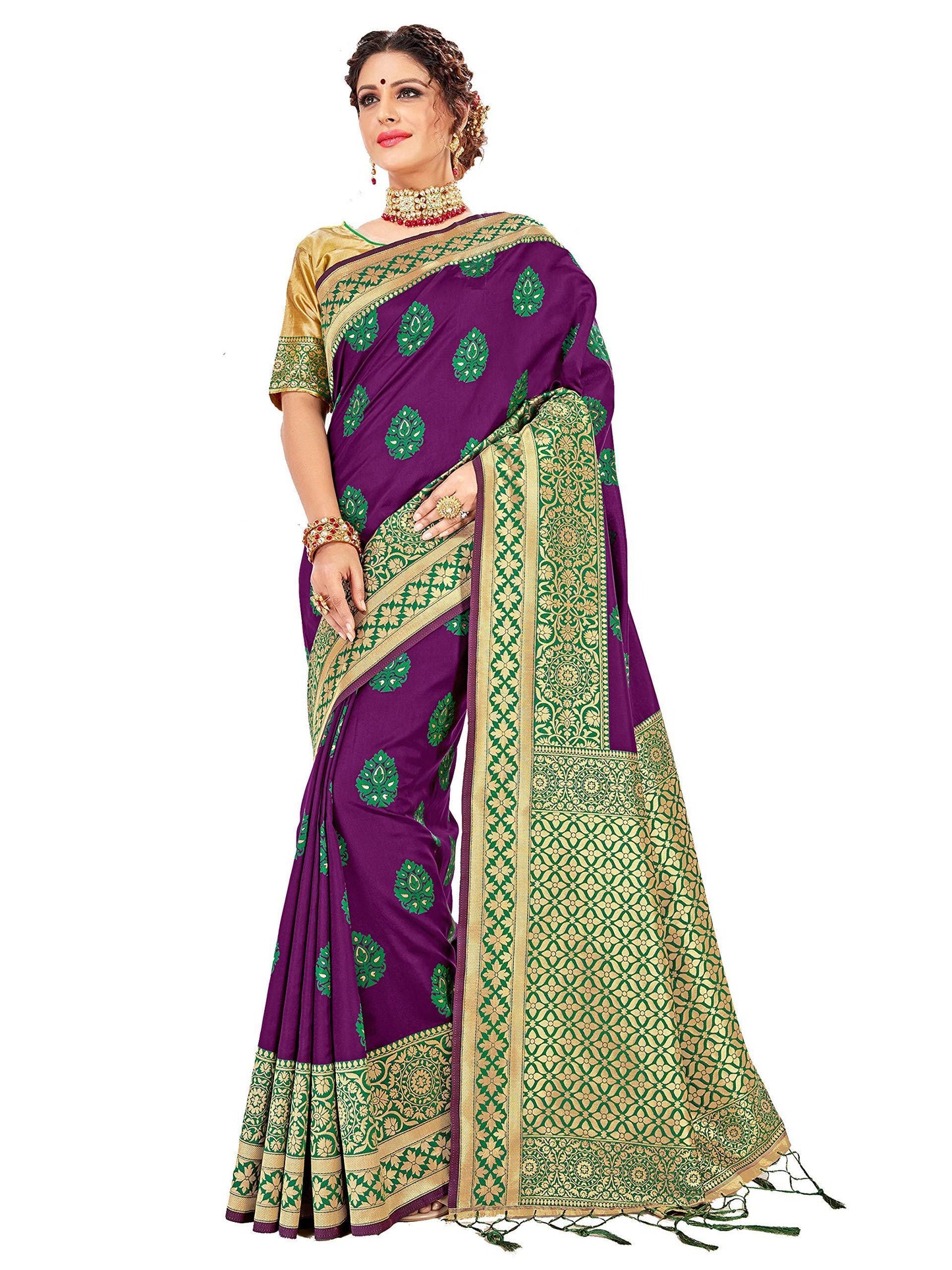 sarees-for-women-banarasi-art-silk-l-tradional-indian-wedding-diwali-gift-sari-with-unstitched-blouse-violet