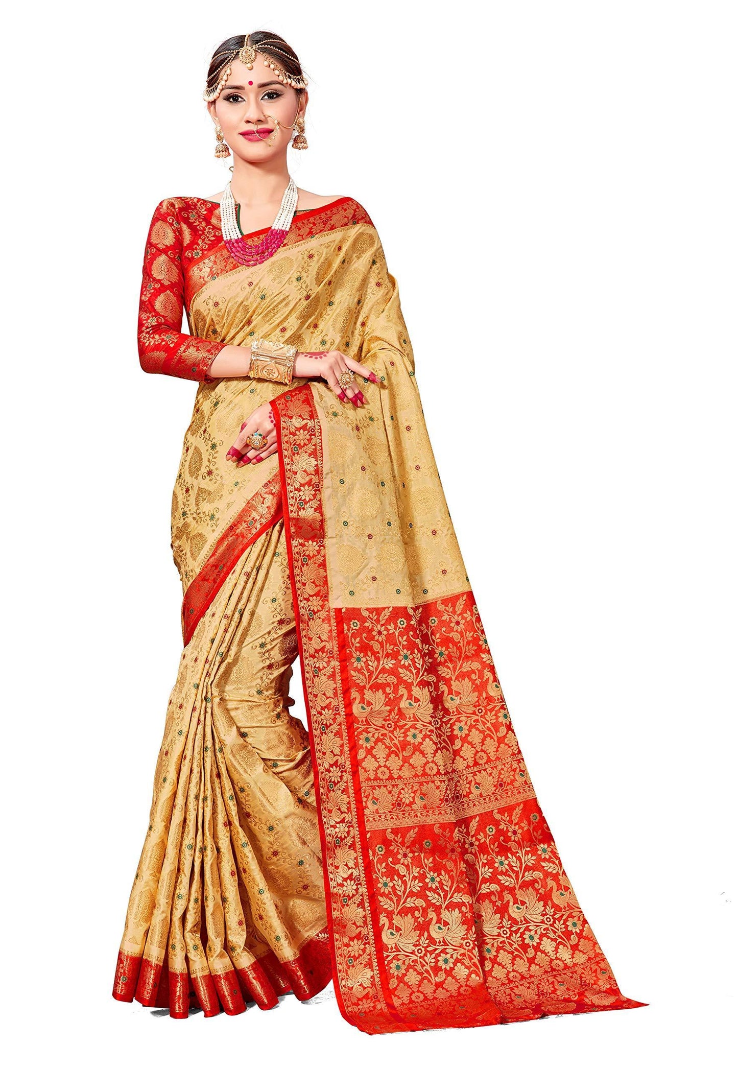 sarees-for-women-banarasi-art-silk-woven-saree-l-indian-wedding-gift-sari-with-unstitched-blouse-beige