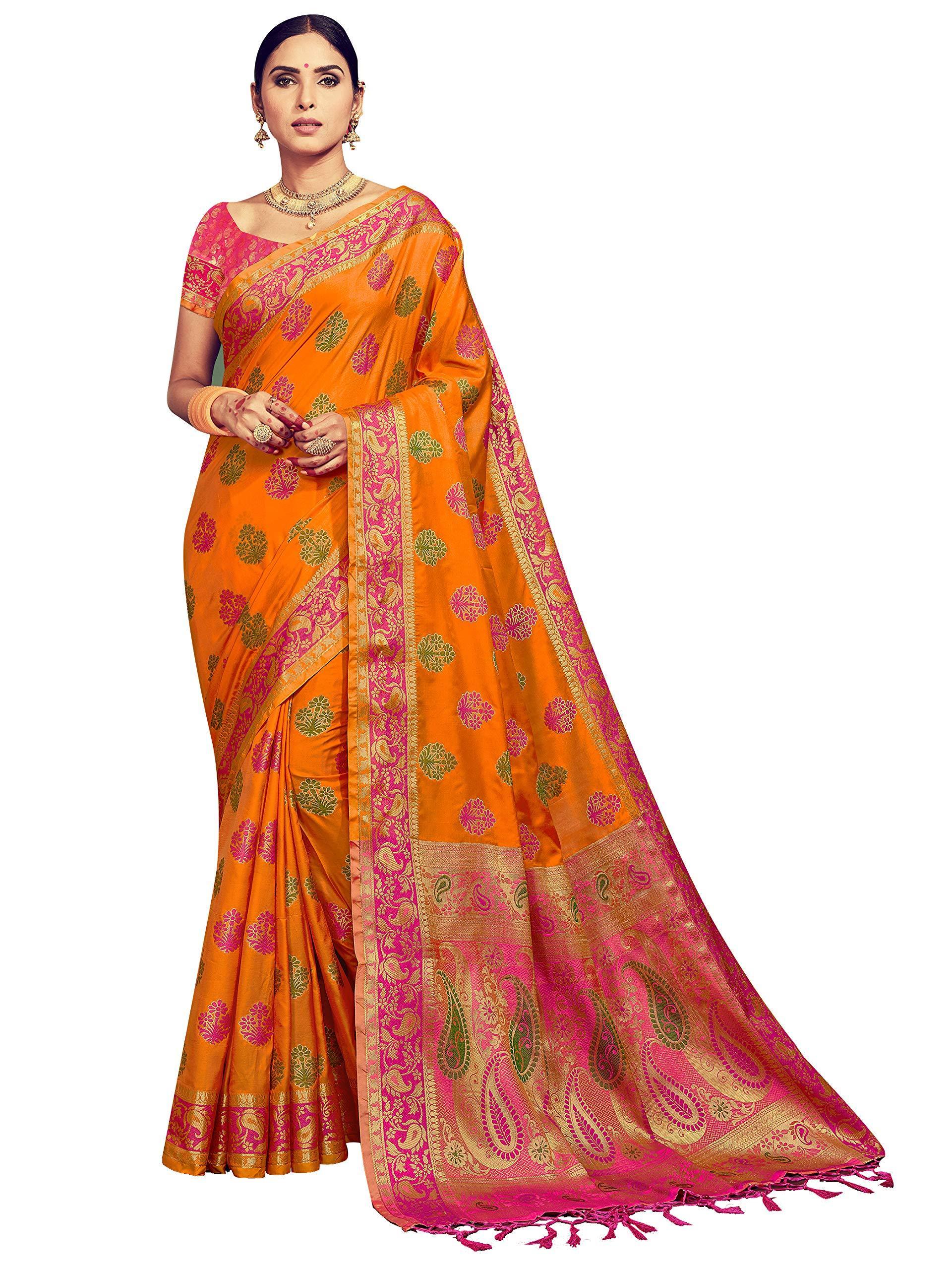 sarees-for-women-banarasi-kanjivaram-art-silk-woven-saree-l-indian-ethnic-wedding-gift-sari-with-unstitched-blouse