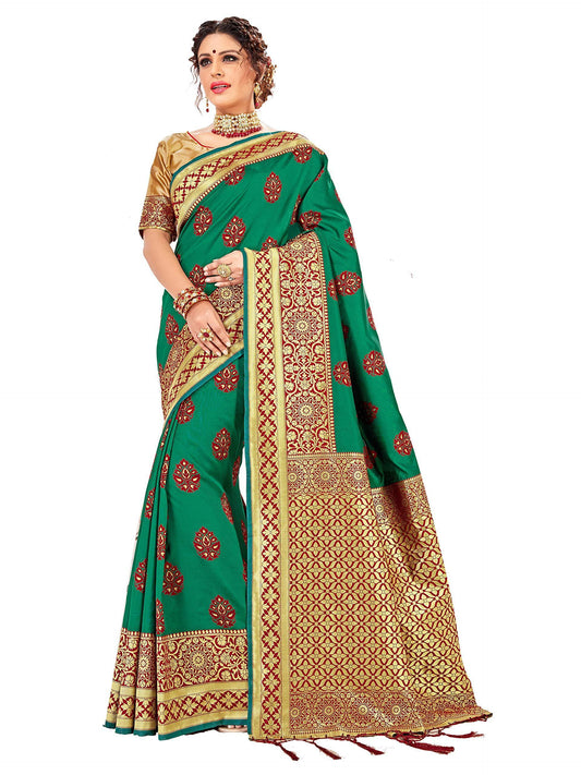 sarees-for-women-banarasi-art-silk-l-tradional-indian-wedding-diwali-gift-sari-with-unstitched-blouse-green-1