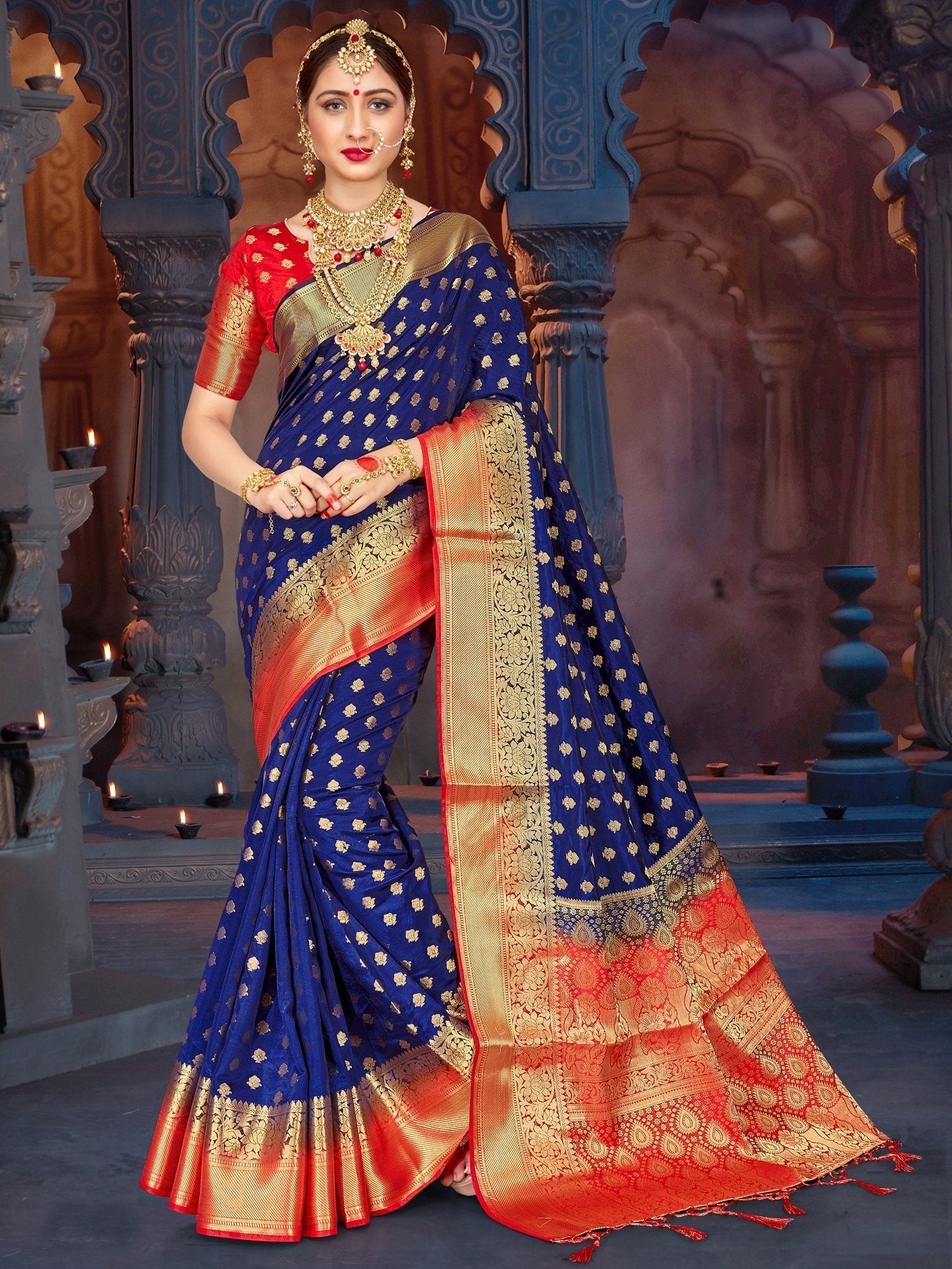 elina-fashion-sarees-for-women-banarasi-art-silk-woven-work-saree-l-indian-wedding-traditional-wear-sari-and-blouse-piece-navy-blue-1