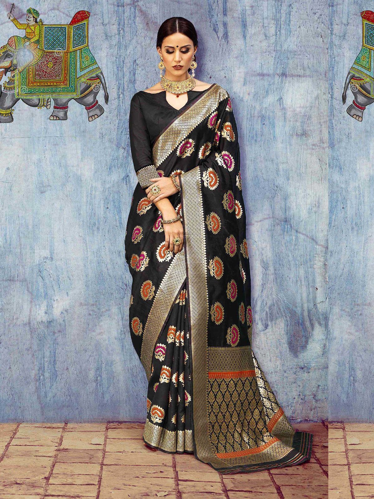 elina-fashion-sarees-for-women-banarasi-art-silk-woven-saree-l-indian-wedding-wear-sari-black-3