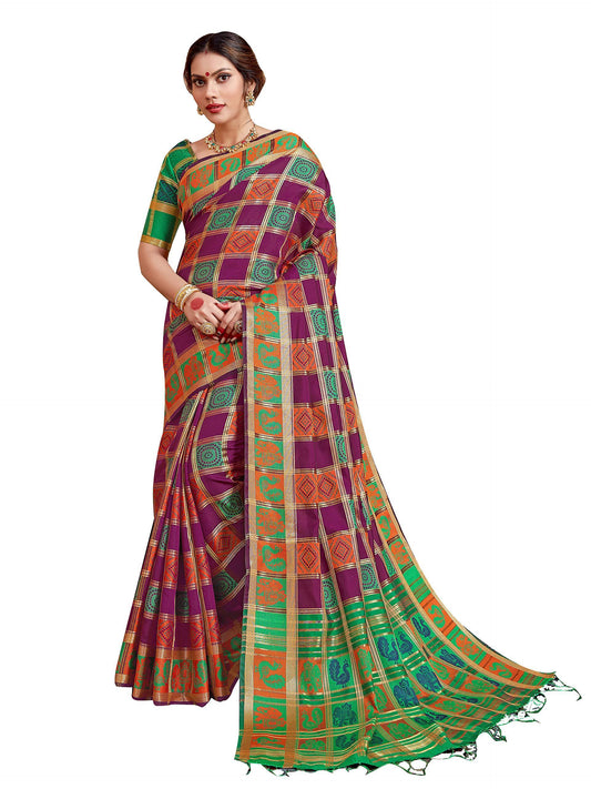 sarees-for-women-banarasi-patola-art-silk-woven-saree-l-indian-ethnic-wedding-gift-sari-with-unstitched-blouse-5