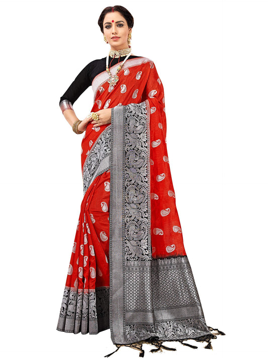 sarees-for-women-banarasi-art-silk-silver-zari-saree-l-indian-ethnic-wedding-diwali-gift-sari-with-unstitched-blouse-6