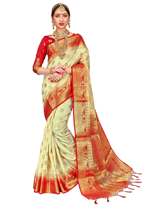 elina-fashion-sarees-for-women-banarasi-art-silk-woven-work-saree-l-indian-wedding-traditional-wear-sari-blouse-piece-cream