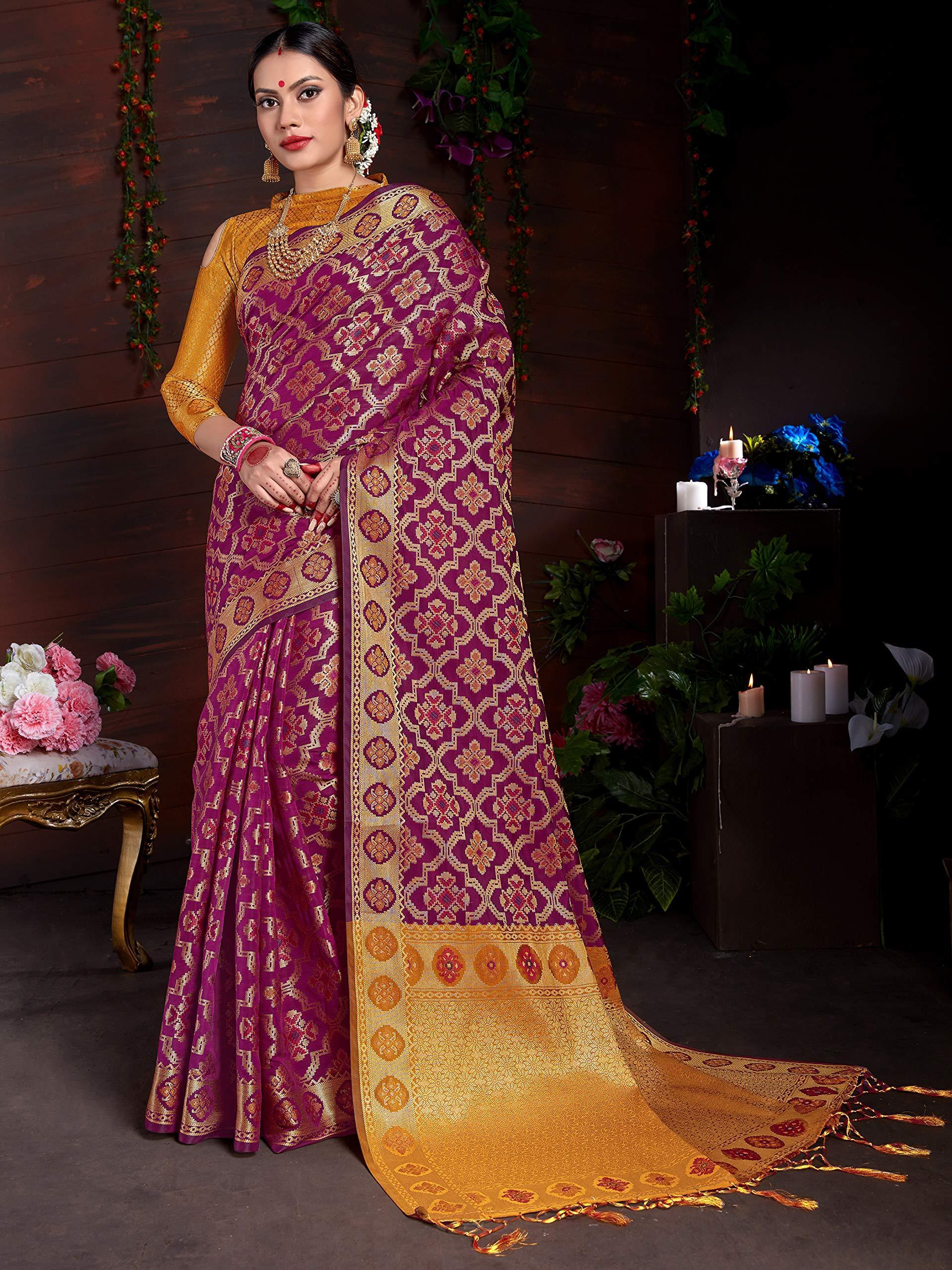 sarees-for-women-banarasi-patola-art-silk-woven-saree-l-indian-ethnic-wedding-gift-sari-with-unstitched-blouse-purple-1