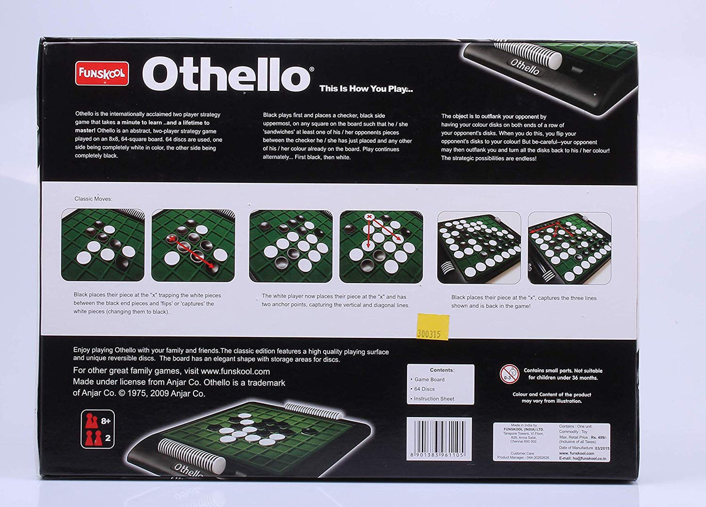 Funskool Othello - A minutes to Learn... A Lifetime to Master