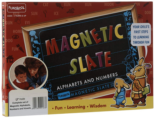 Funskool Magnetic Slate, Multi Color - FUN, LEARNING, WISDOM