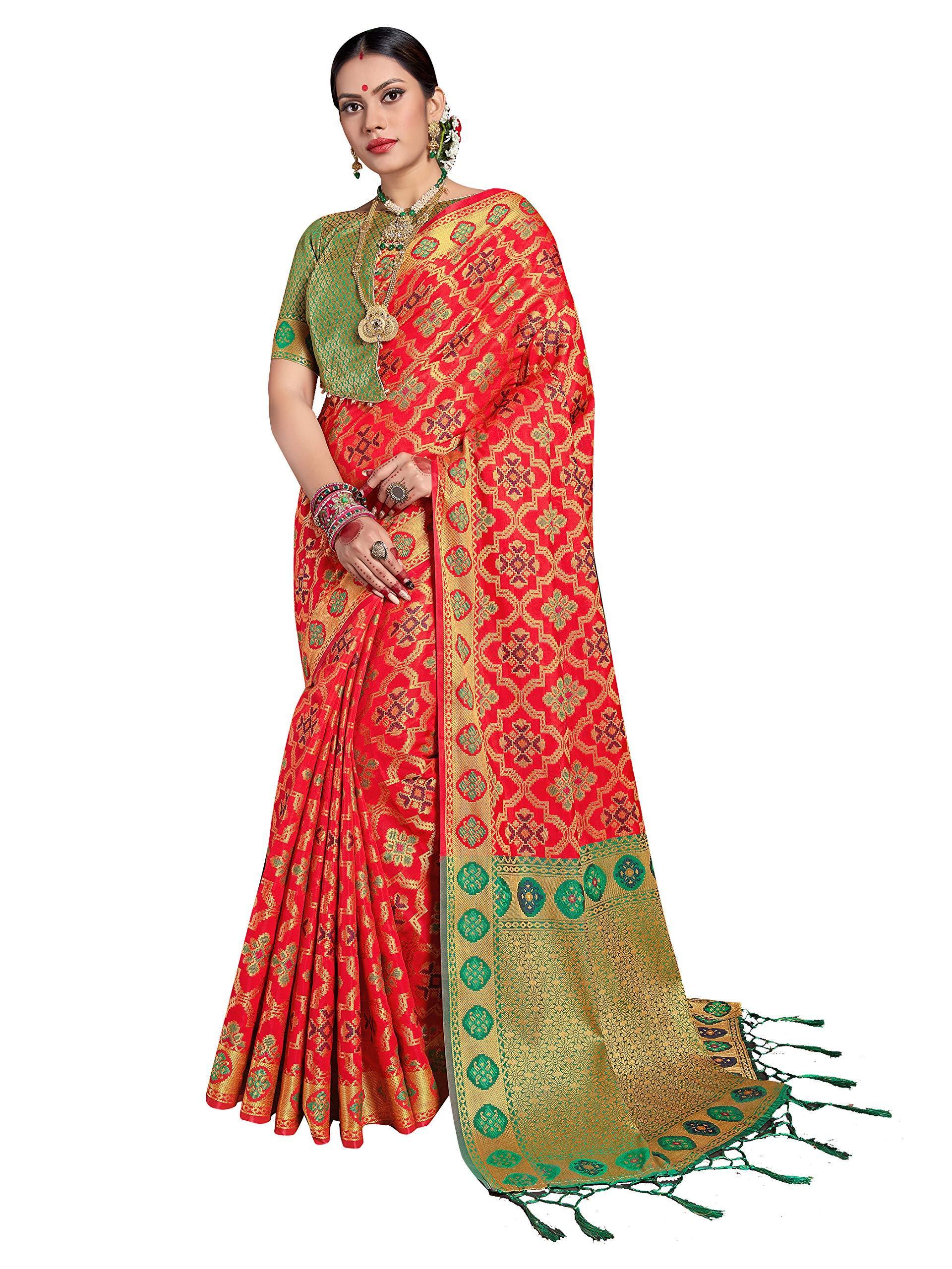 sarees-for-women-banarasi-patola-art-silk-woven-saree-l-indian-ethnic-wedding-gift-sari-with-unstitched-blouse-6