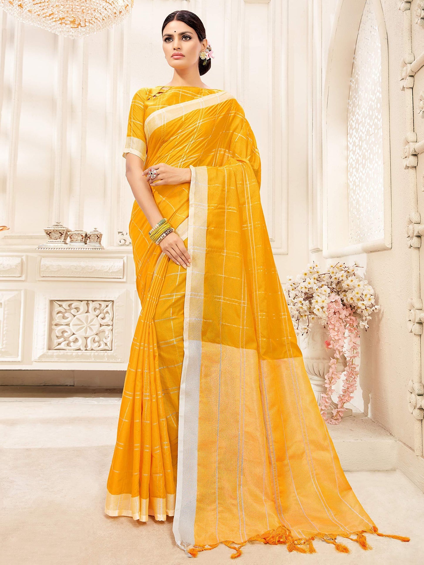 sarees-for-women-linen-cotton-silk-saree-l-indian-ethnic-wedding-diwali-gift-sari-with-unstitched-blouse-yellow