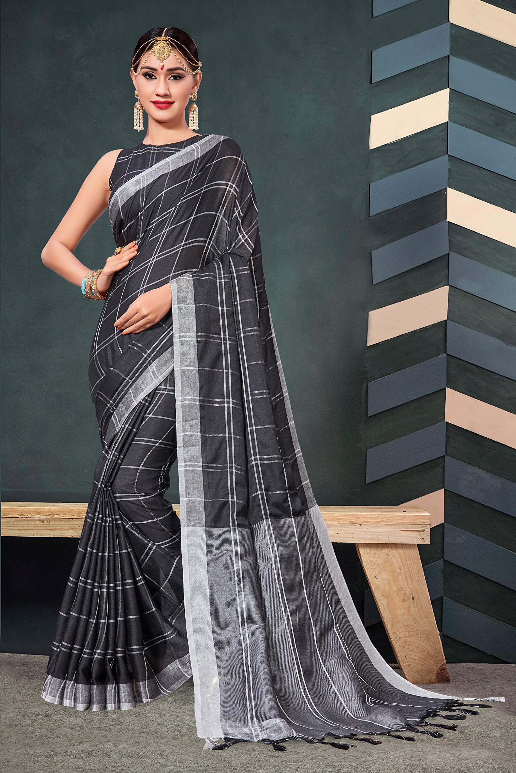 elina-fashion-saree-for-women-cotton-art-silk-sarees-for-indian-wedding-gift-sari-and-unstitched-blouse-piece-black-1