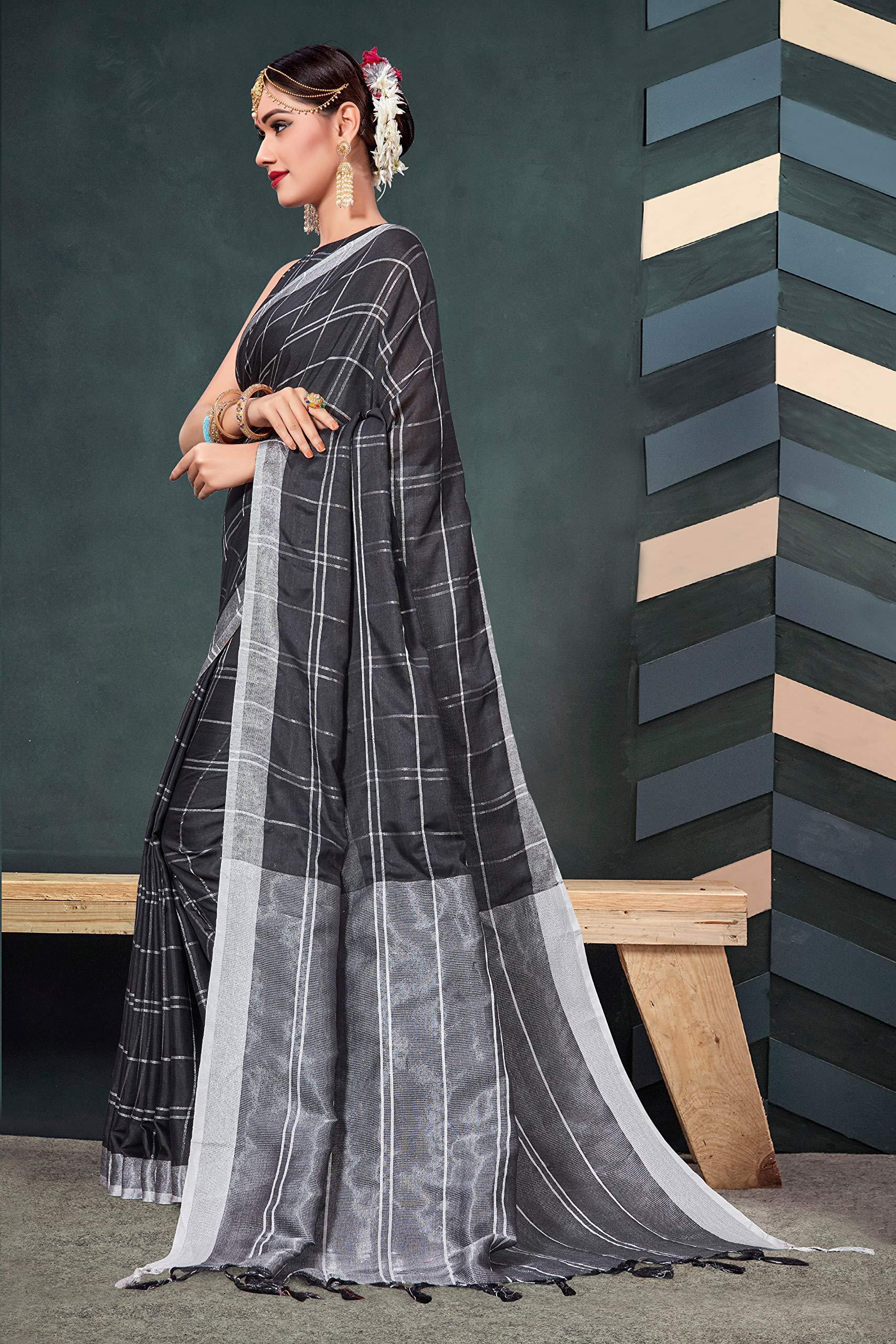 elina-fashion-saree-for-women-cotton-art-silk-sarees-for-indian-wedding-gift-sari-and-unstitched-blouse-piece-black-1