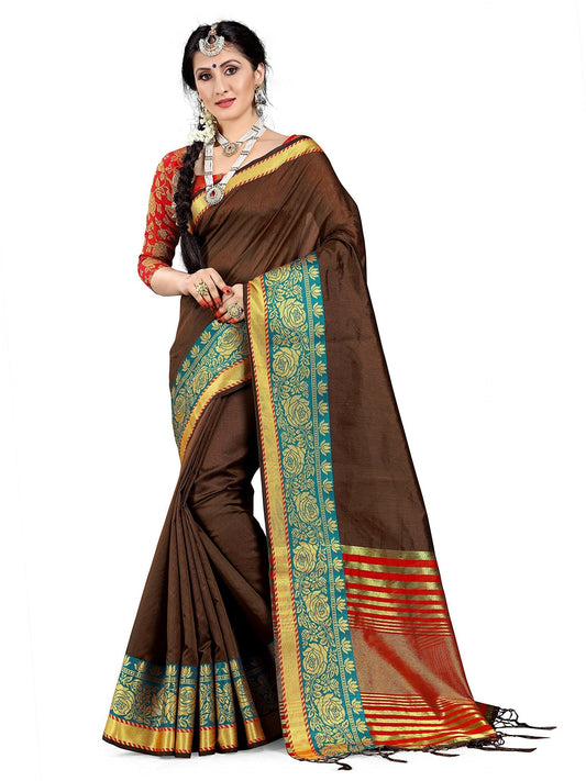 elina-fashion-sarees-women-cotton-silk-woven-saree-l-indian-wedding-gift-sari-unstitched-blouse-2