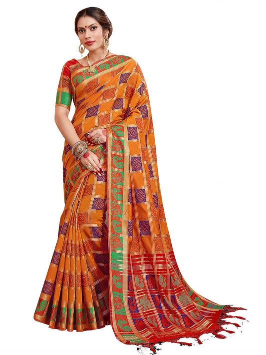 sarees-for-women-banarasi-patola-art-silk-woven-saree-l-indian-ethnic-wedding-gift-sari-with-unstitched-blouse-4