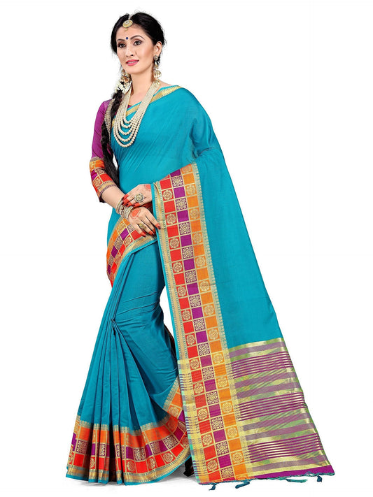 elina-fashion-sarees-women-cotton-silk-woven-saree-l-indian-wedding-gift-sari-unstitched-blouse-blue