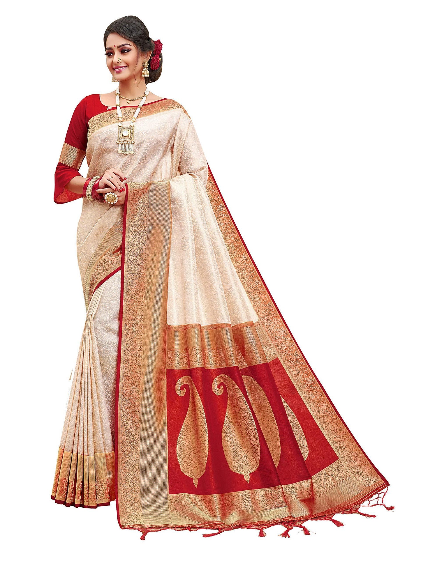 sarees-for-women-banarasi-art-silk-l-tradional-indian-wedding-diwali-gift-sari-with-unstitched-blouse-cream