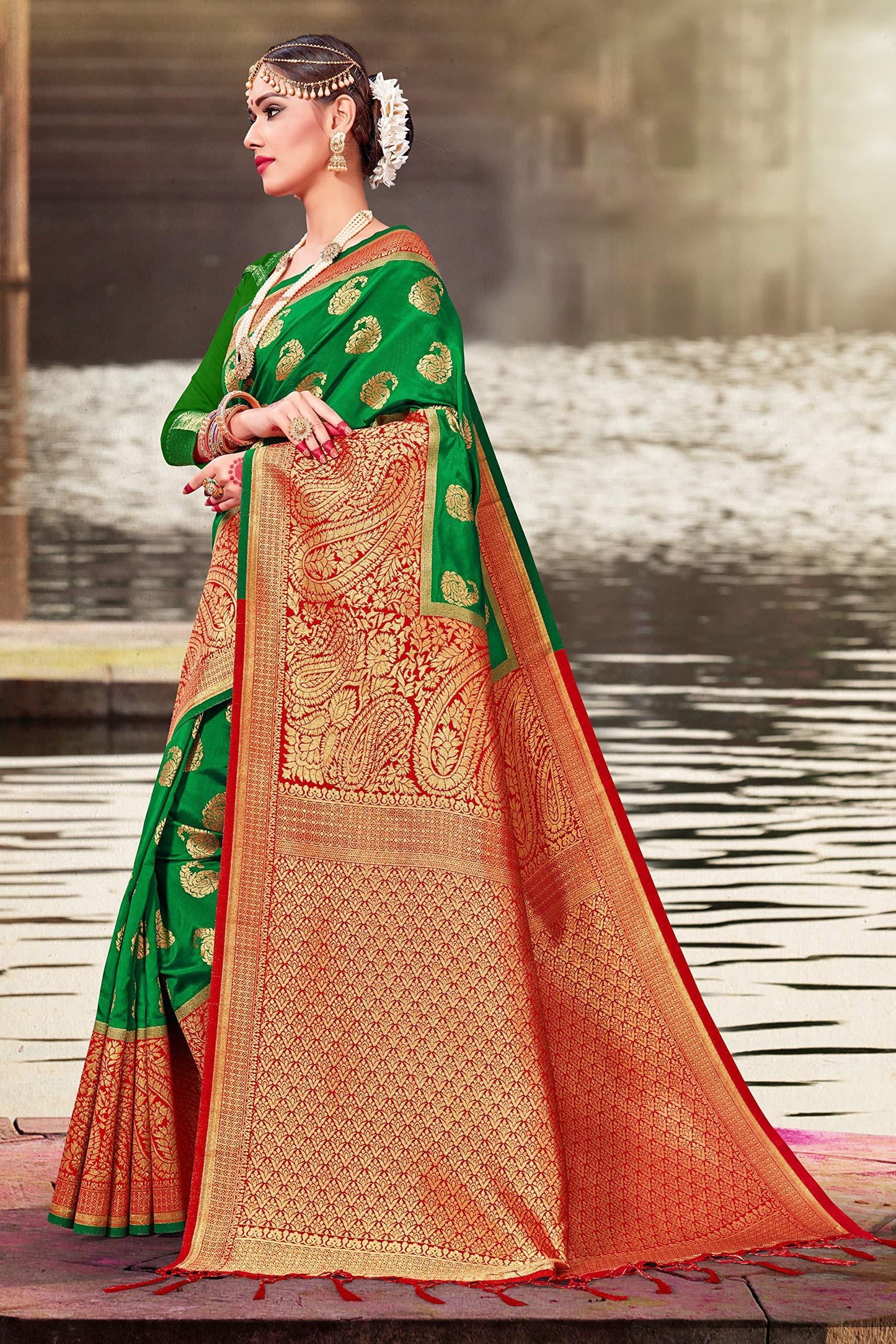 sarees-for-women-banarasi-art-silk-woven-saree-l-indian-wedding-traditional-wear-sari-and-blouse-1