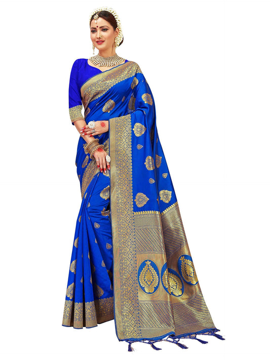 sarees-for-women-banarasi-art-silk-l-indian-rakhi-wedding-diwali-gift-sari-with-unstitched-blouse-blue