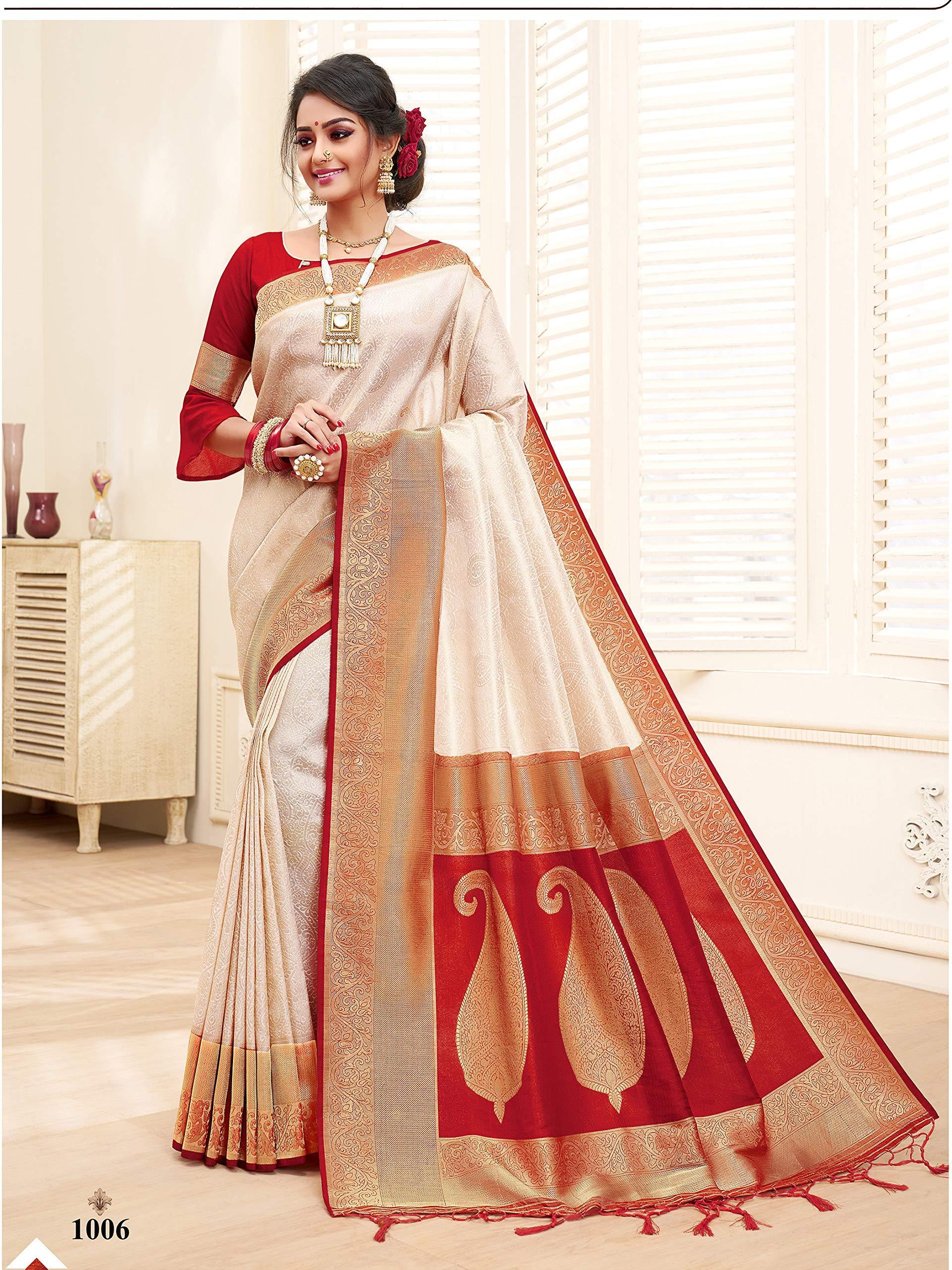 sarees-for-women-banarasi-art-silk-l-tradional-indian-wedding-diwali-gift-sari-with-unstitched-blouse-cream