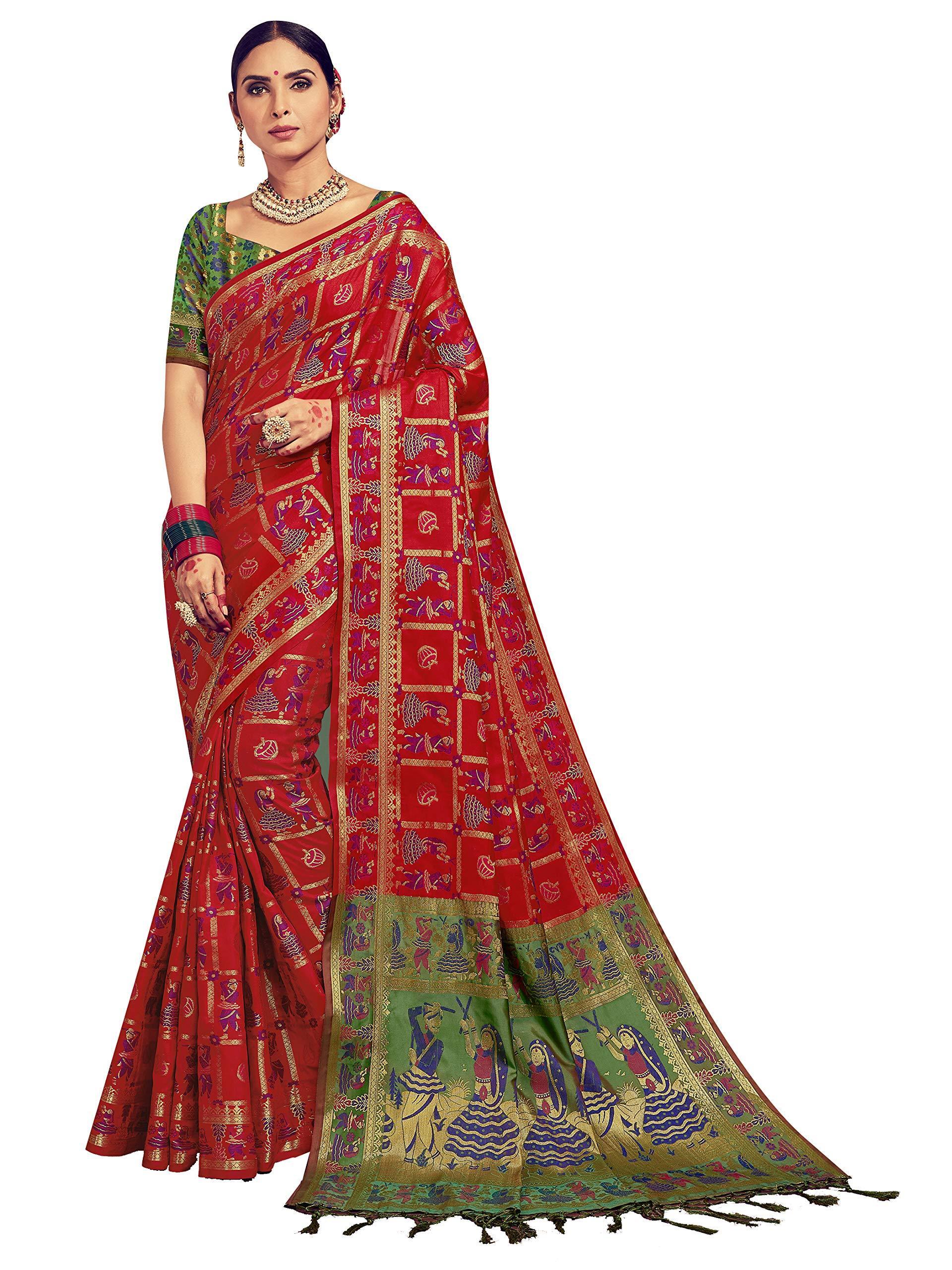 sarees-for-women-banarasi-kanjivaram-art-silk-woven-saree-l-indian-ethnic-wedding-gift-sari-with-unstitched-blouse-red