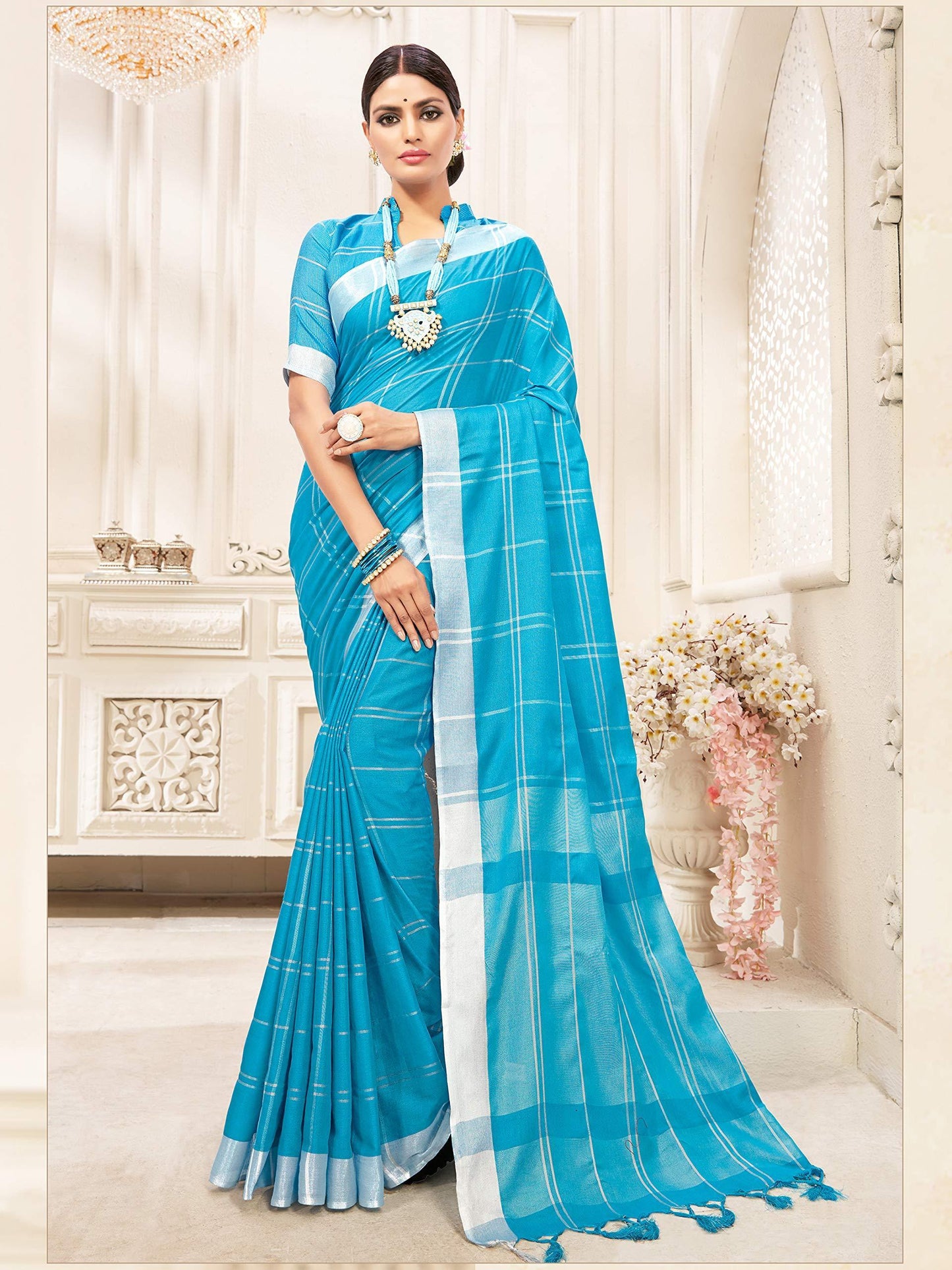 sarees-for-women-linen-cotton-silk-saree-l-indian-ethnic-wedding-diwali-gift-sari-with-unstitched-blouse-turquoise