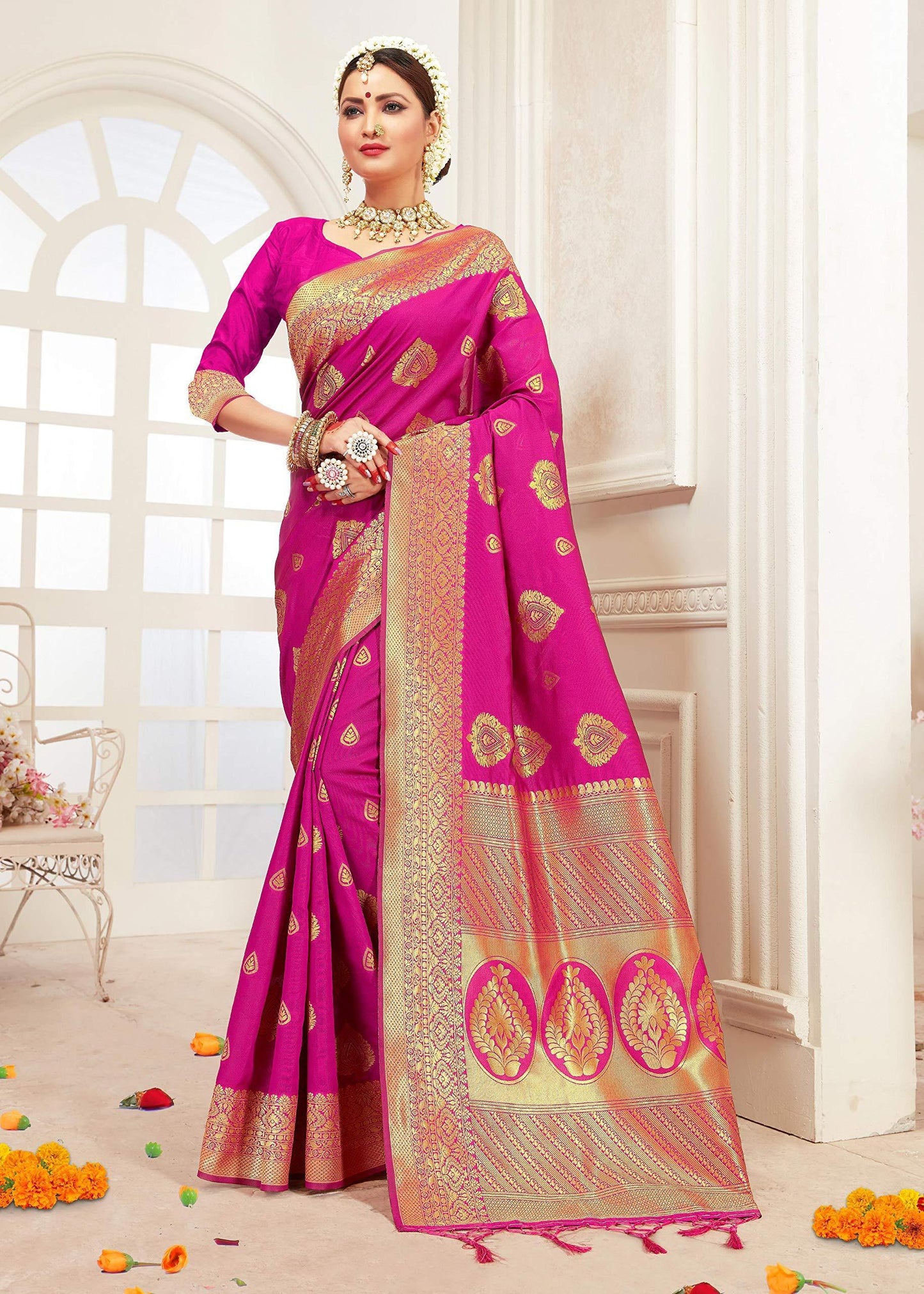 sarees-for-women-banarasi-art-silk-l-indian-rakhi-wedding-diwali-gift-sari-with-unstitched-blouse-pink