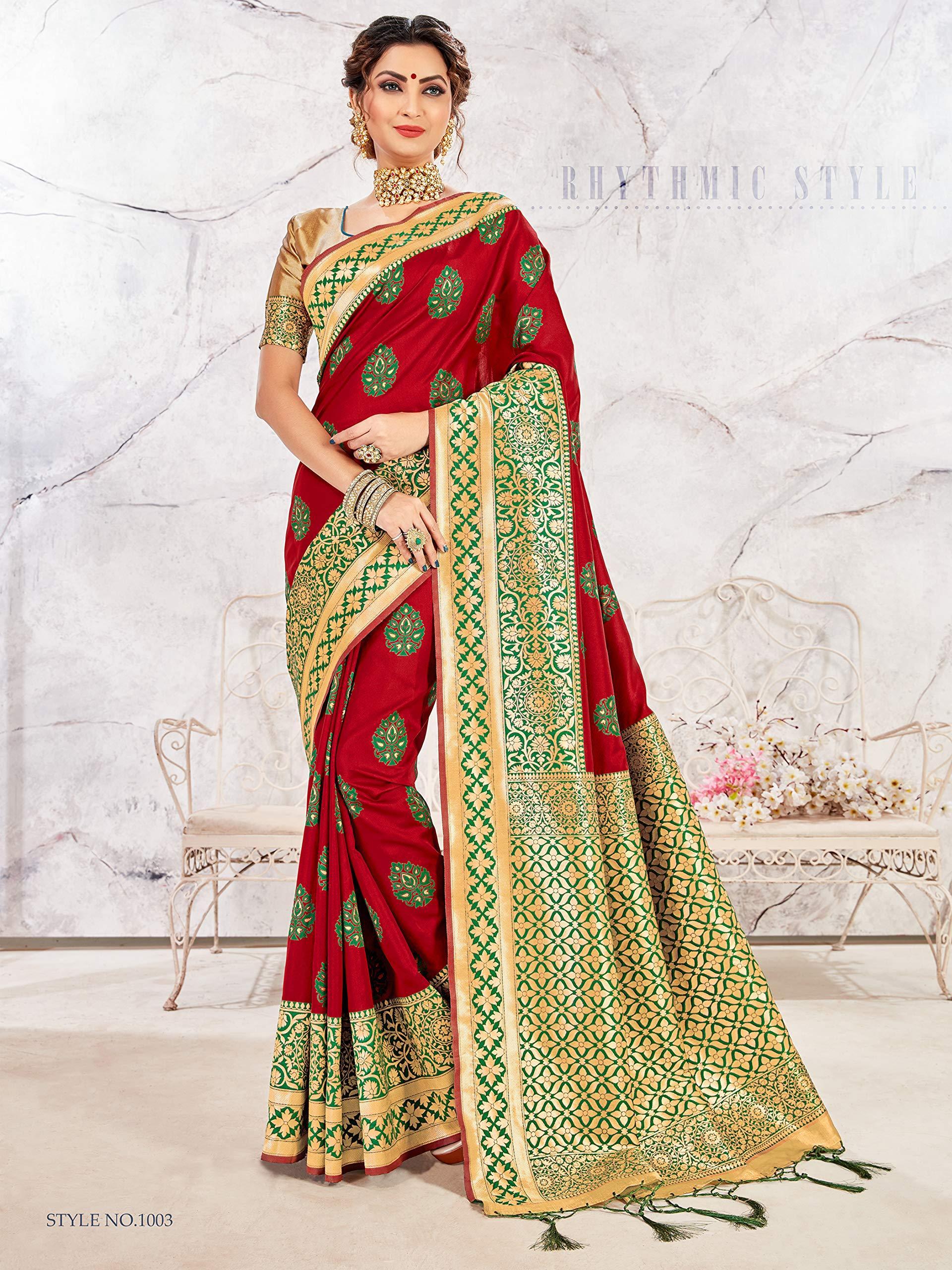 sarees-for-women-banarasi-art-silk-l-tradional-indian-wedding-diwali-gift-sari-with-unstitched-blouse-red-2