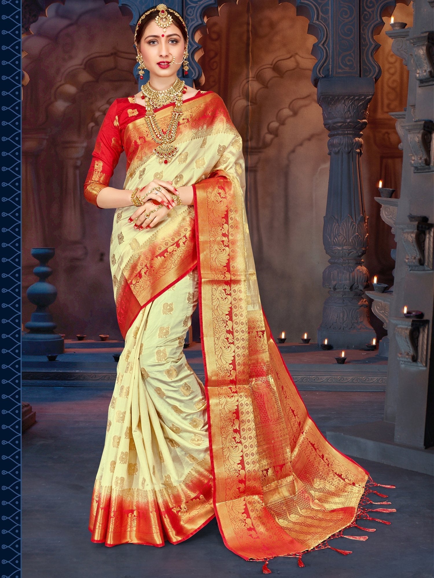 elina-fashion-sarees-for-women-banarasi-art-silk-woven-work-saree-l-indian-wedding-traditional-wear-sari-blouse-piece-cream