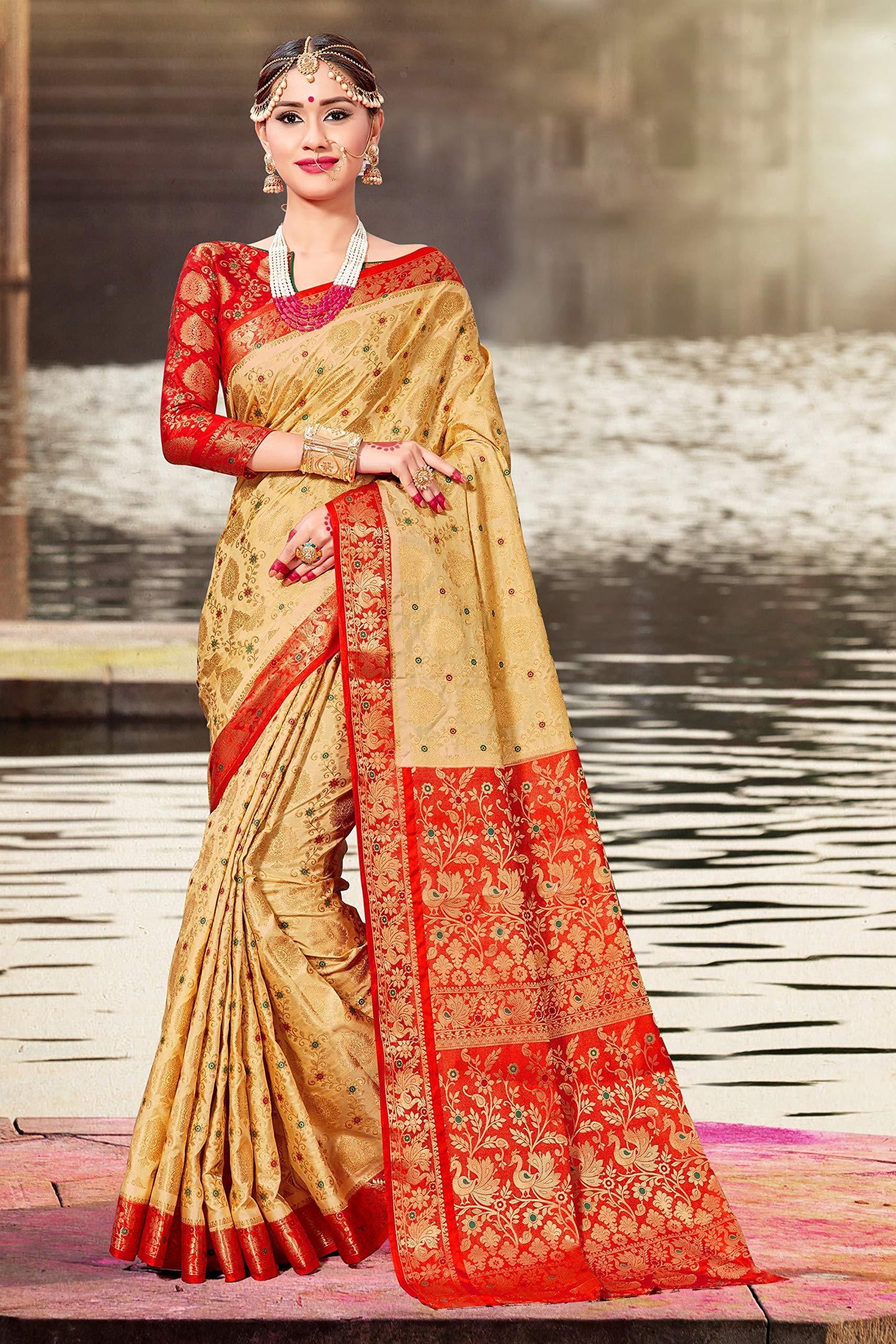 sarees-for-women-banarasi-art-silk-woven-saree-l-indian-wedding-gift-sari-with-unstitched-blouse-beige