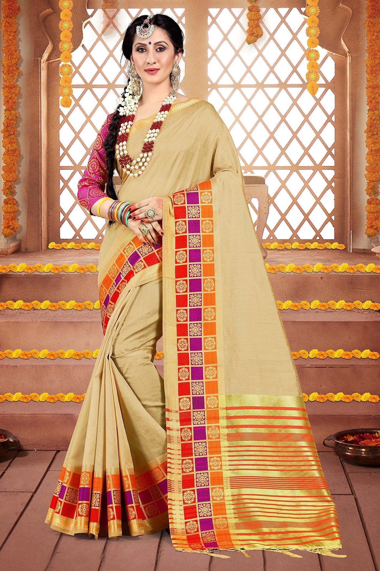 elina-fashion-sarees-women-cotton-silk-woven-saree-l-indian-wedding-gift-sari-unstitched-blouse-6