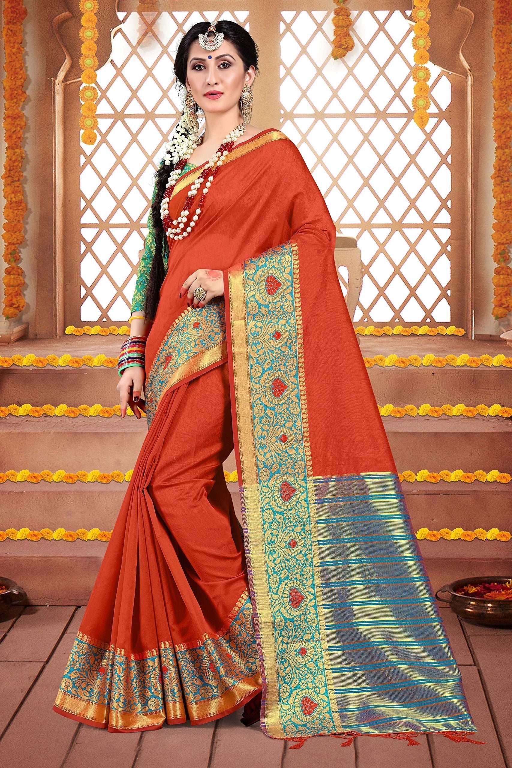 elina-fashion-sarees-women-cotton-silk-woven-saree-l-indian-wedding-gift-sari-unstitched-blouse-7