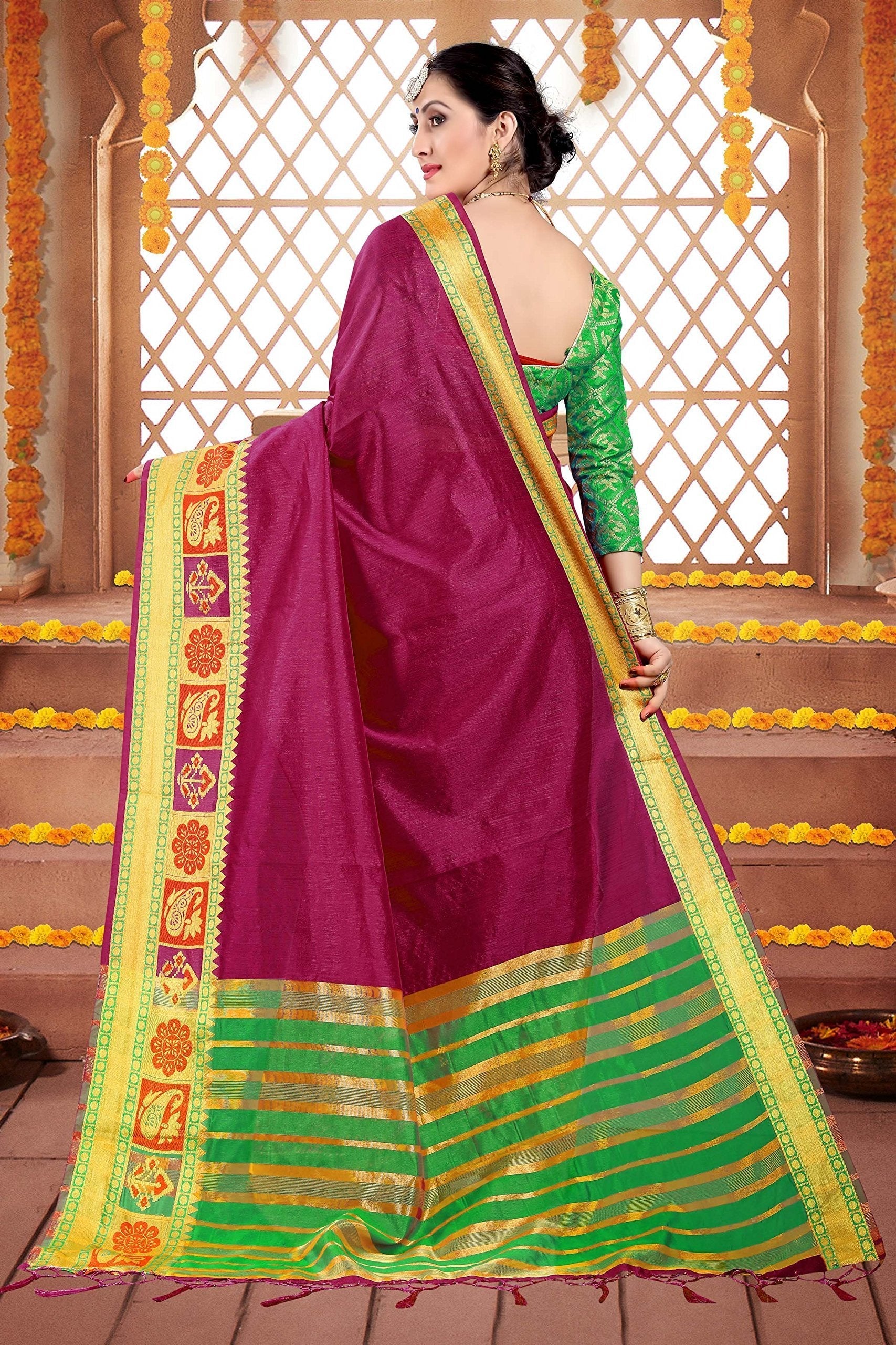 elina-fashion-sarees-women-cotton-silk-woven-saree-l-indian-wedding-gift-sari-un-stitched-blouse-1