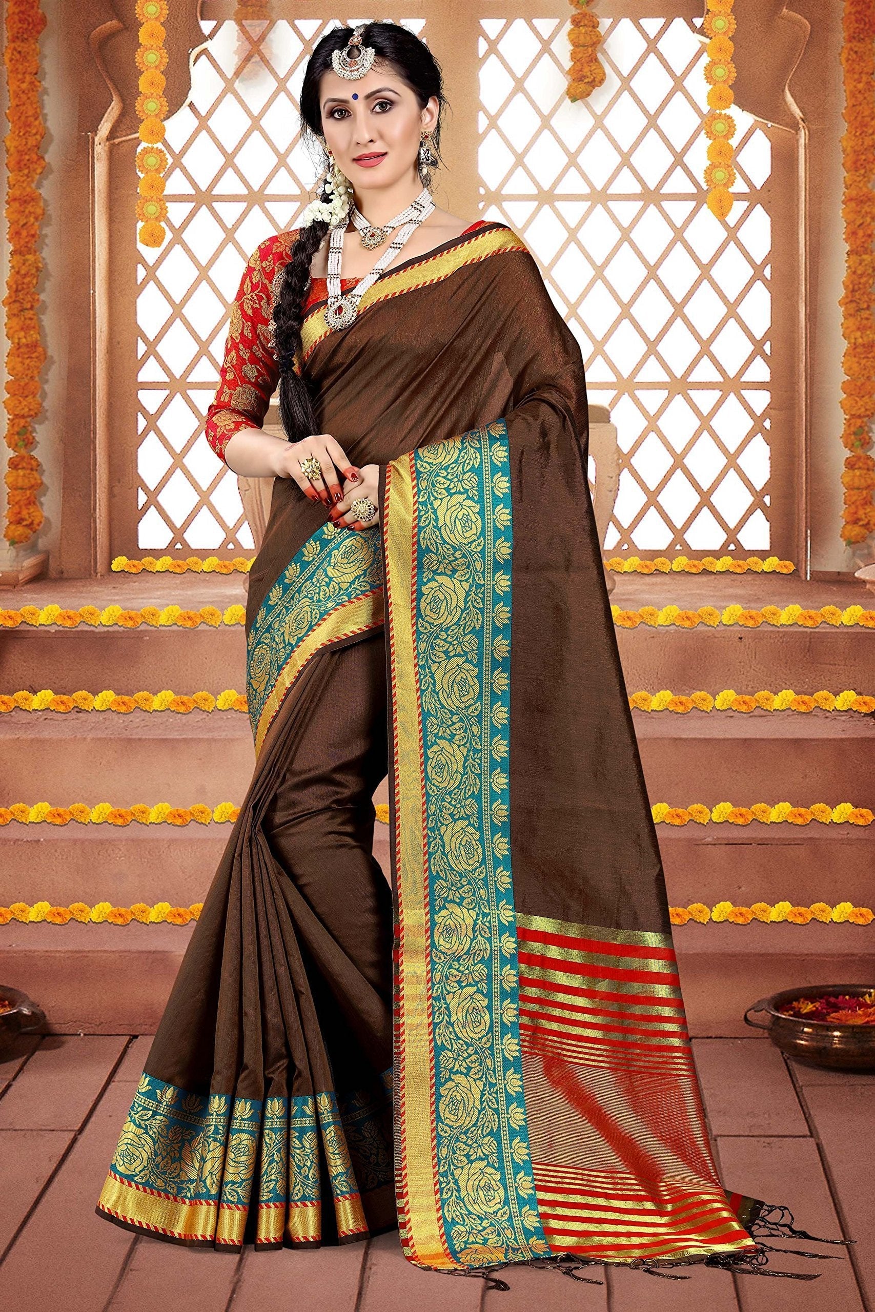 elina-fashion-sarees-women-cotton-silk-woven-saree-l-indian-wedding-gift-sari-unstitched-blouse-2