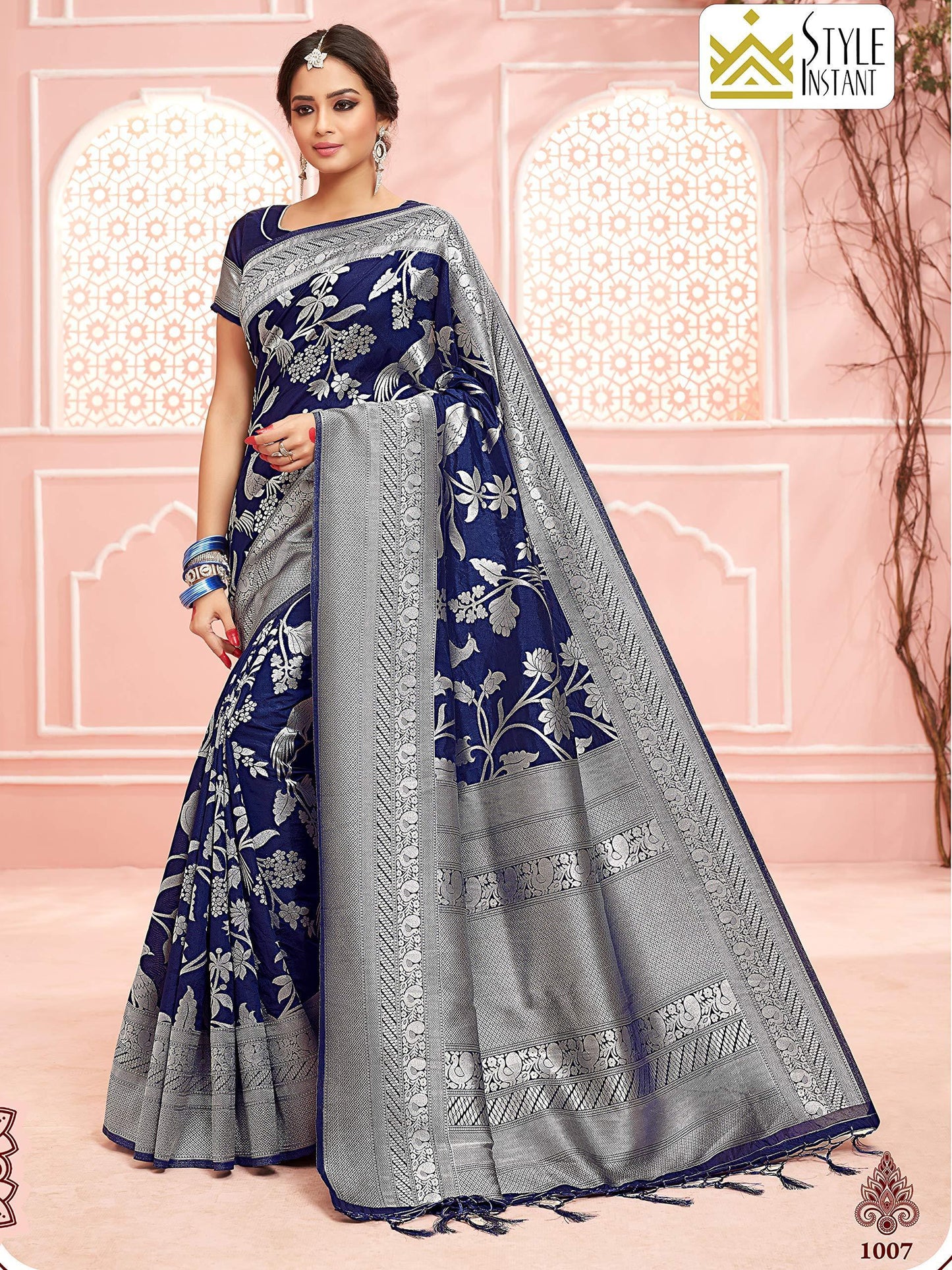 sarees-for-women-banarasi-art-silk-l-tradional-indian-wedding-diwali-gift-sari-with-unstitched-blouse-navy-blue-1