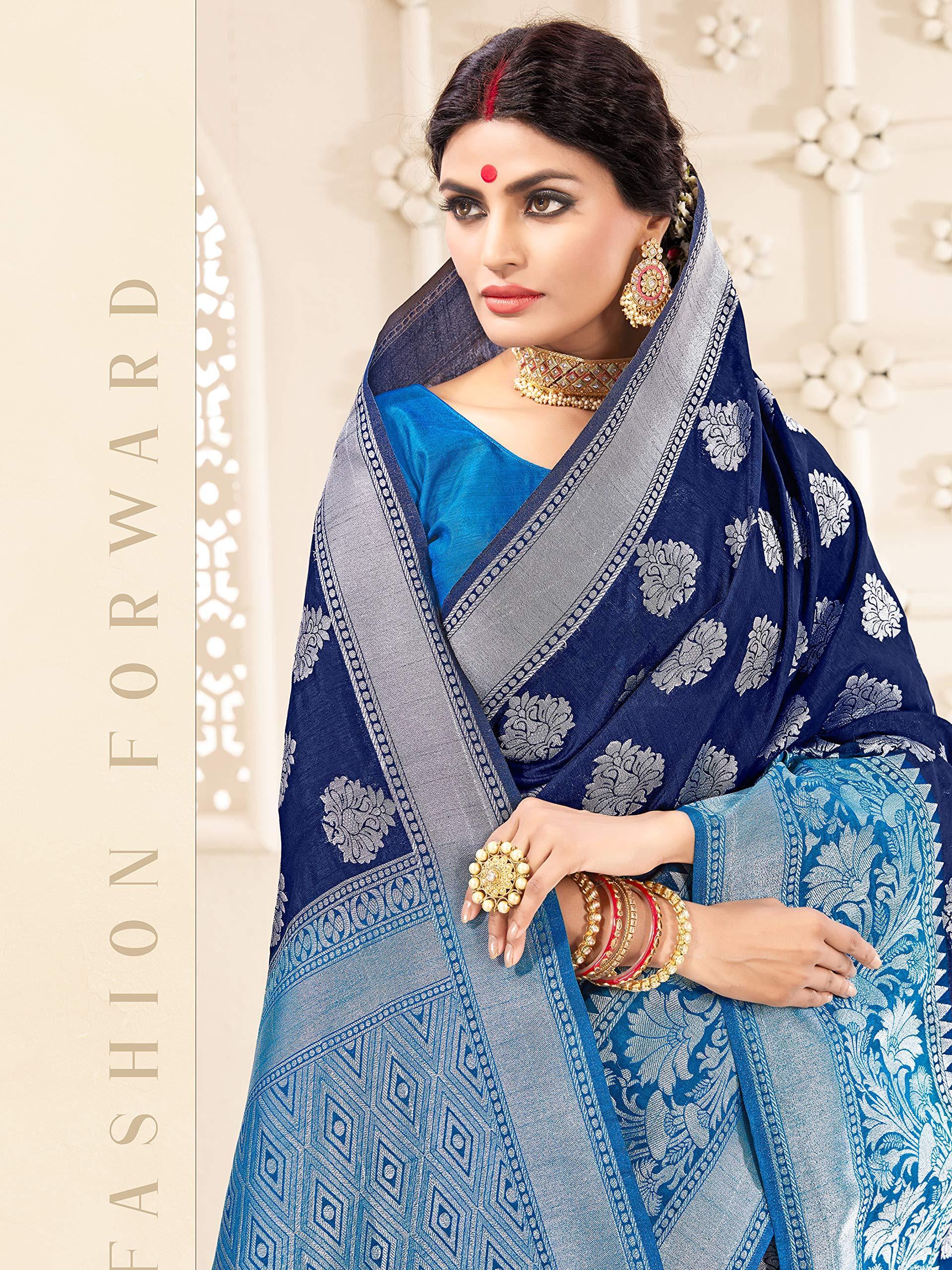 Baby Blue Pure Khaddi Banarasi Silk Saree in Chiffon woven in Silver Zari