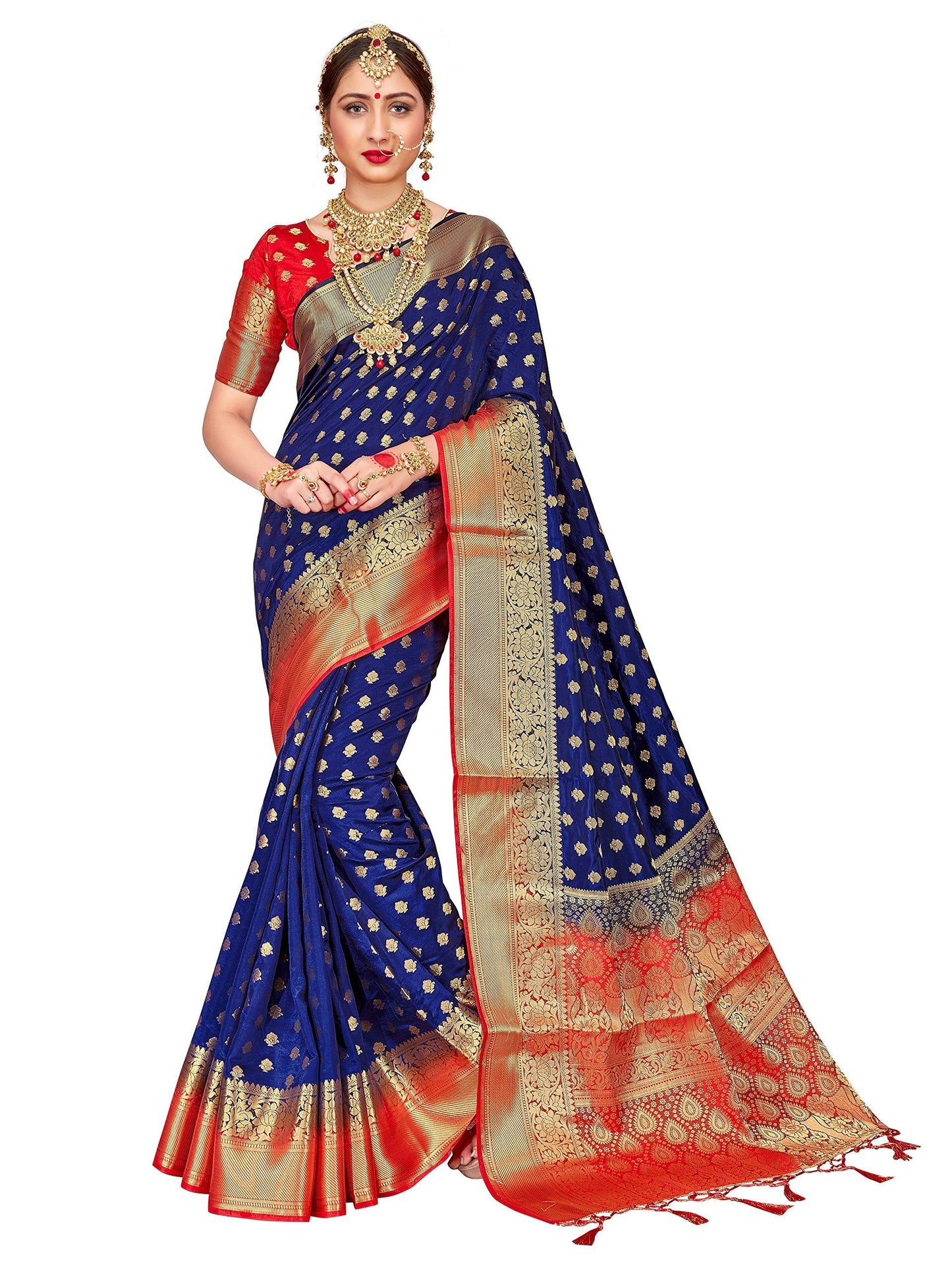 elina-fashion-sarees-for-women-banarasi-art-silk-woven-work-saree-l-indian-wedding-traditional-wear-sari-and-blouse-piece-navy-blue-1