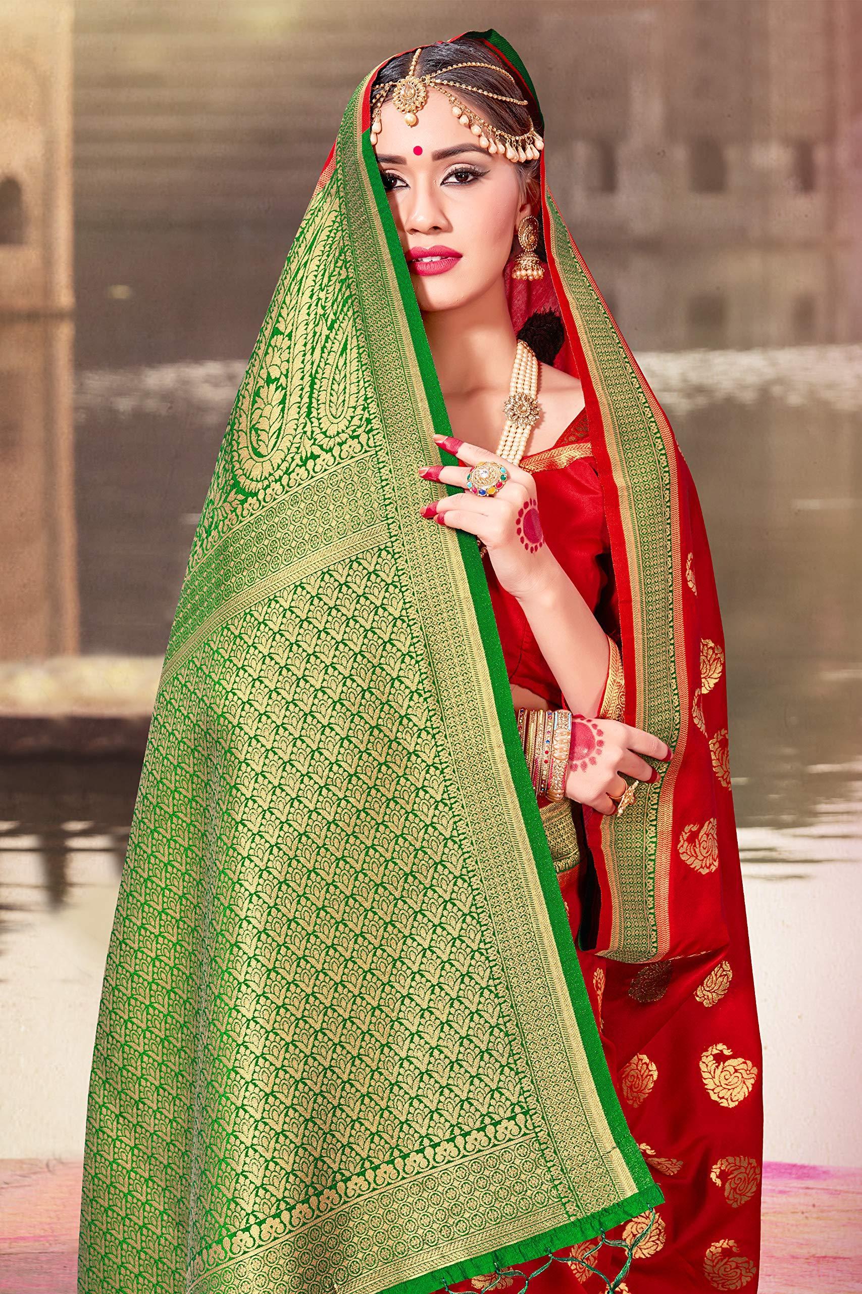 sarees-for-women-banarasi-art-silk-woven-saree-l-indian-wedding-traditional-wear-sari-and-blouse-3