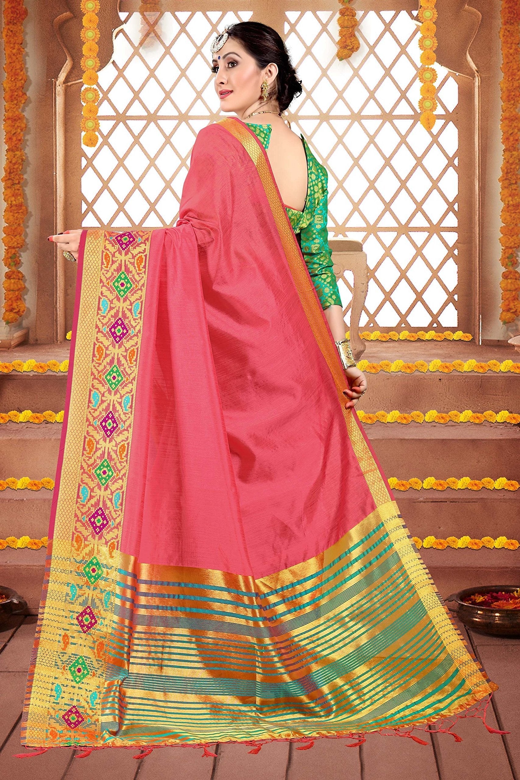 elina-fashion-sarees-women-cotton-silk-woven-saree-l-indian-wedding-gift-sari-unstitched-blouse-5