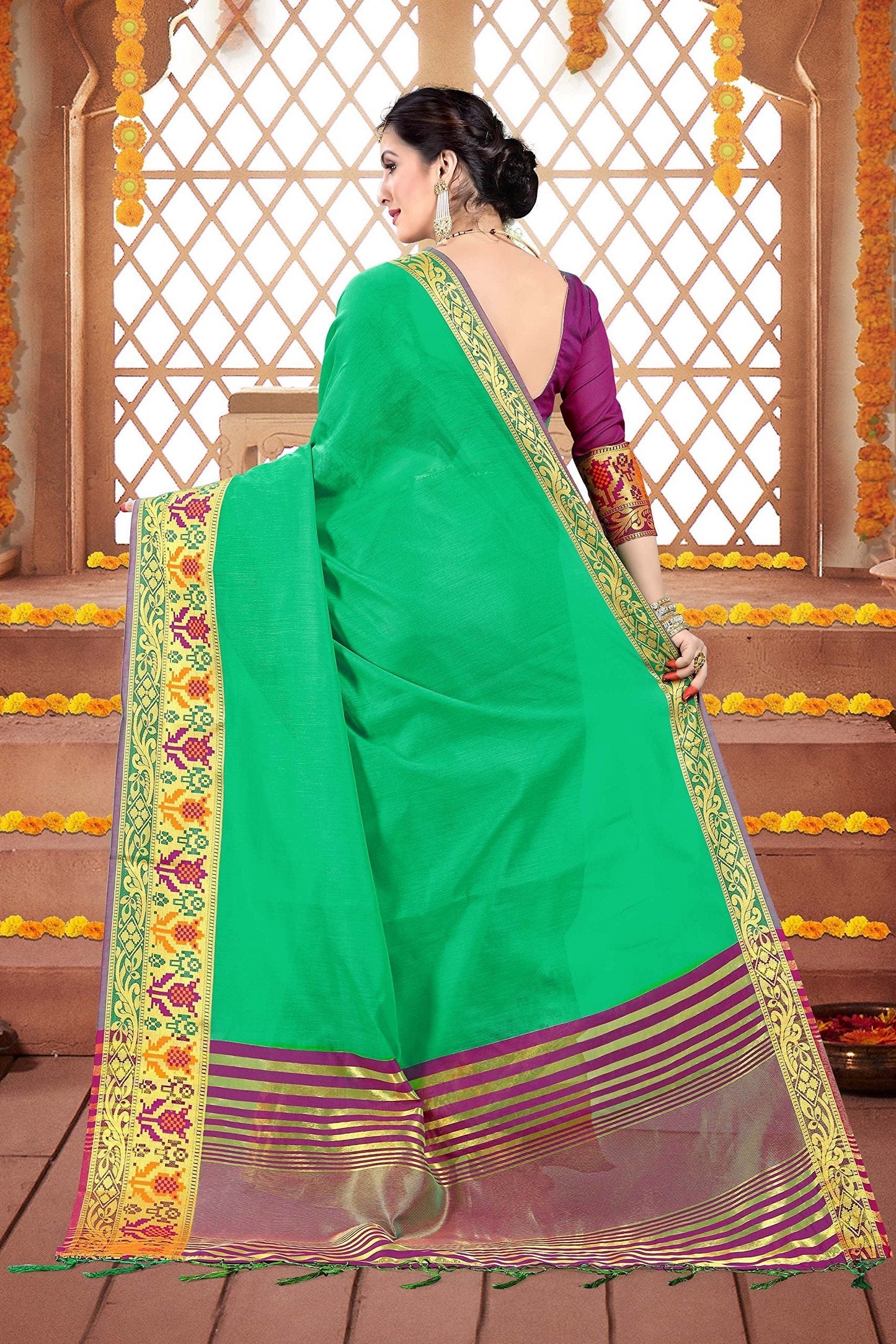 elina-fashion-sarees-women-cotton-silk-woven-saree-l-indian-wedding-gift-sari-unstitched-blouse