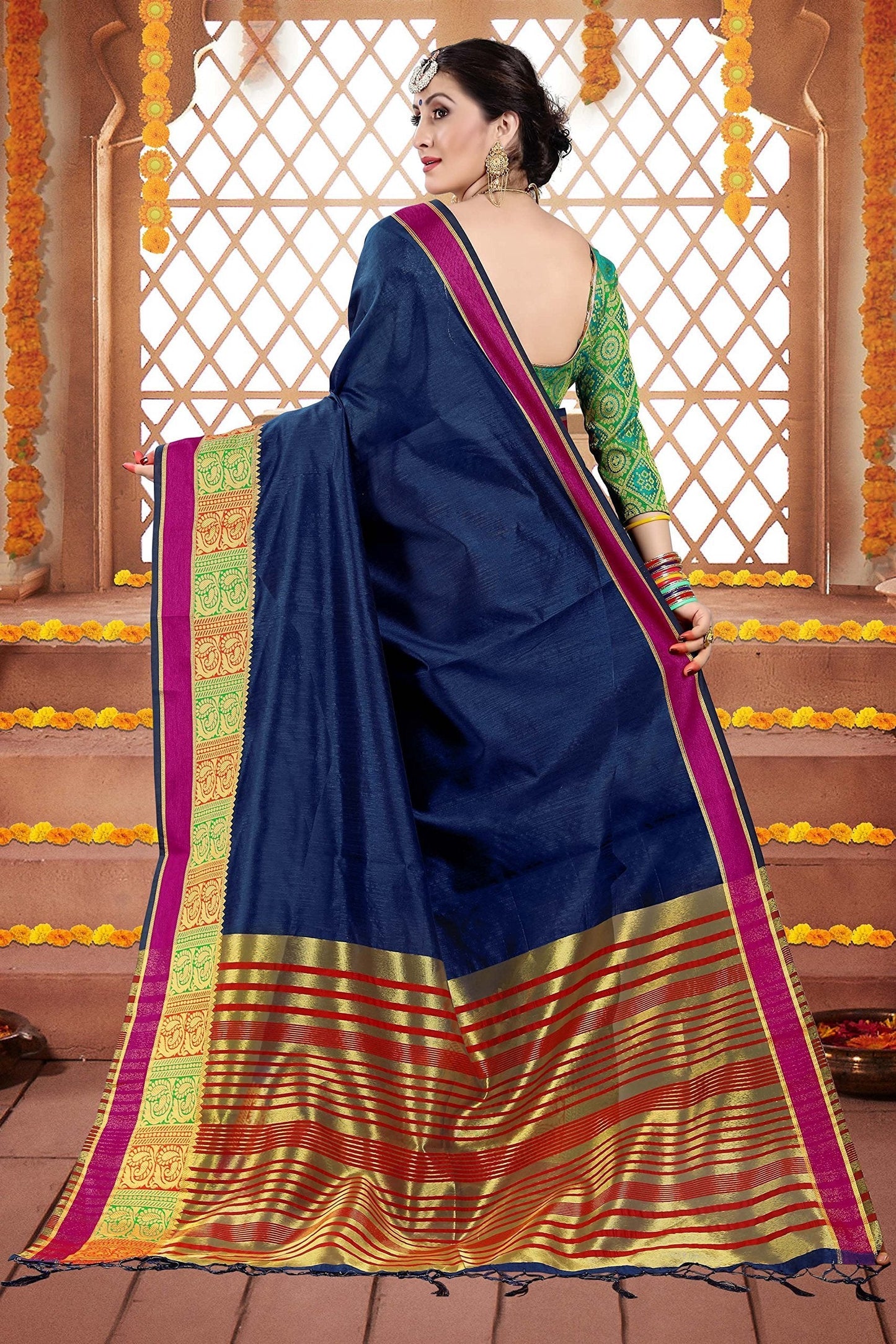 elina-fashion-sarees-women-cotton-silk-woven-saree-l-indian-wedding-gift-sari-unstitched-blouse-9