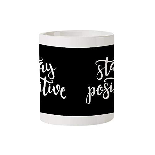 Stay Positive  - Amazing Designed Black Magic Coffee Mug(330 ml - Design Appears with hot Fluid)