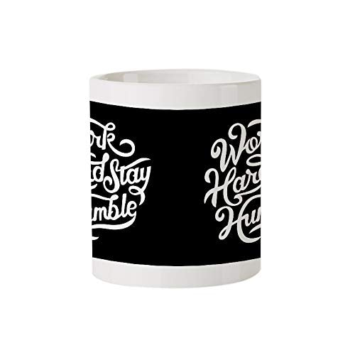 Work Hard Stay Humble - Amazing Designed Black Magic Coffee Mug