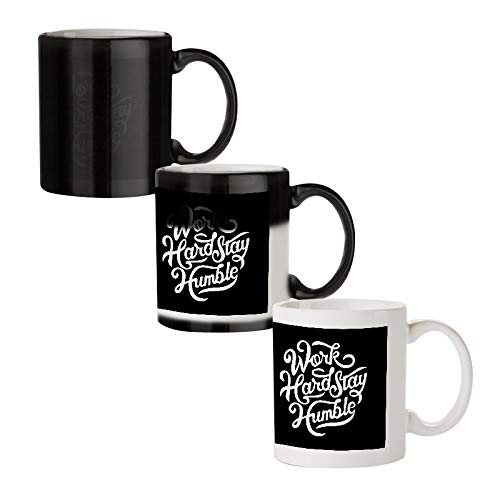 Work Hard Stay Humble - Amazing Designed Black Magic Coffee Mug