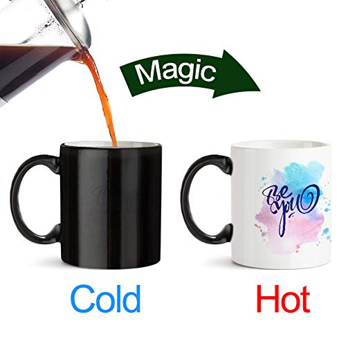 BE YOU - Amazing Designed Black Magic Coffee Mug(330 ml - Design Appears with hot Fluid)