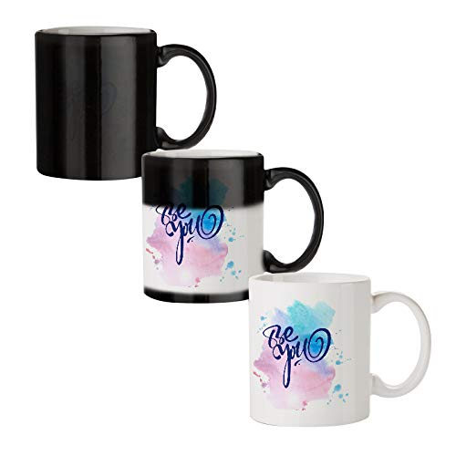 BE YOU - Amazing Designed Black Magic Coffee Mug(330 ml - Design Appears with hot Fluid)